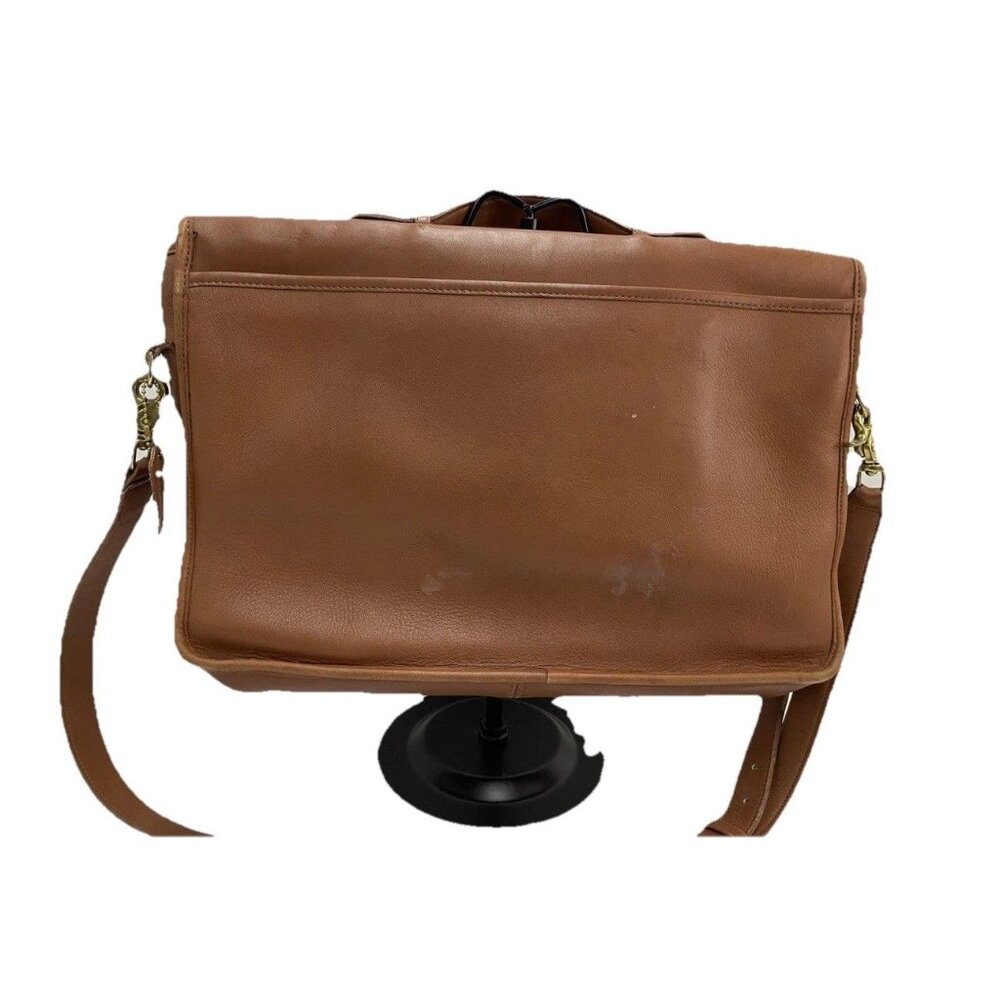 Coach Vtg Lexington British Tan Leather Briefcase Business‎ Case Office C9675 - Picture 4 of 14